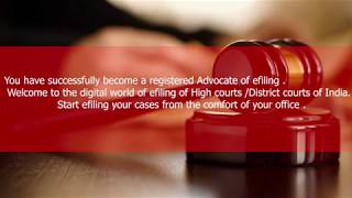 Hindi – Register as an Advocate on e-filing portal of High Courts and District Courts of India;?>